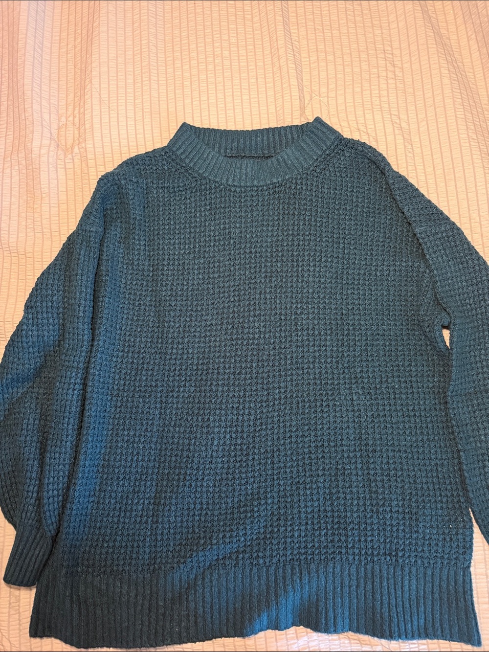 American Eagle Outfitters Men's Crewneck Sweater in Dark Teal